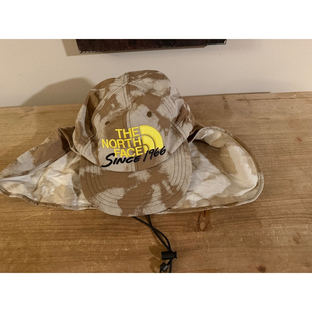 The North Face Class V Sunshield Cap Hat Tan Tie Dye Sun Cape One Size Unisex
